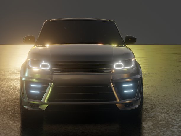 3D model 2016 Custom Land Rover Range Rover Sport