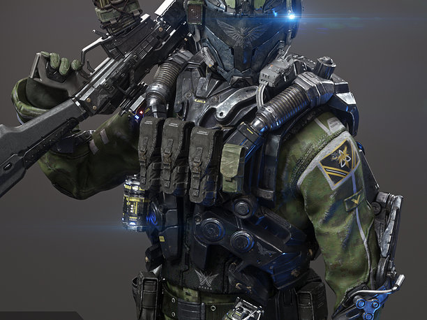 3D asset SCIFI - ASSAULT SOLDIER