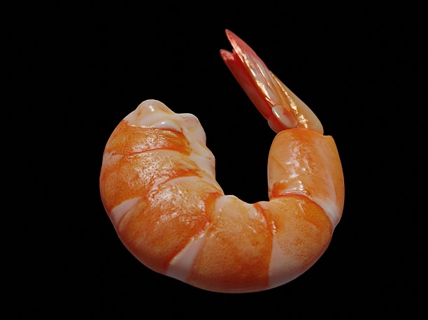 Cooked shrimp 3D model