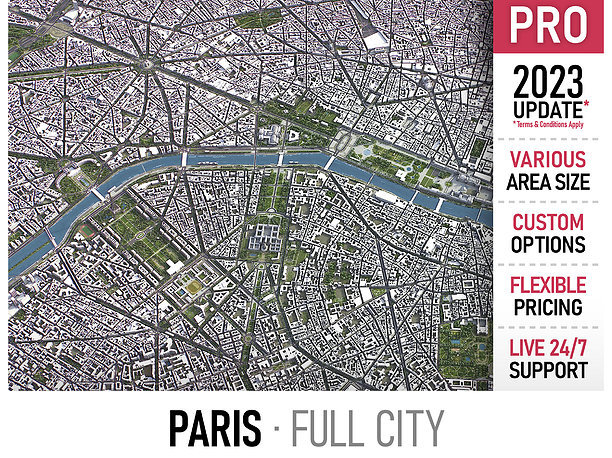 exterior 3D model Paris