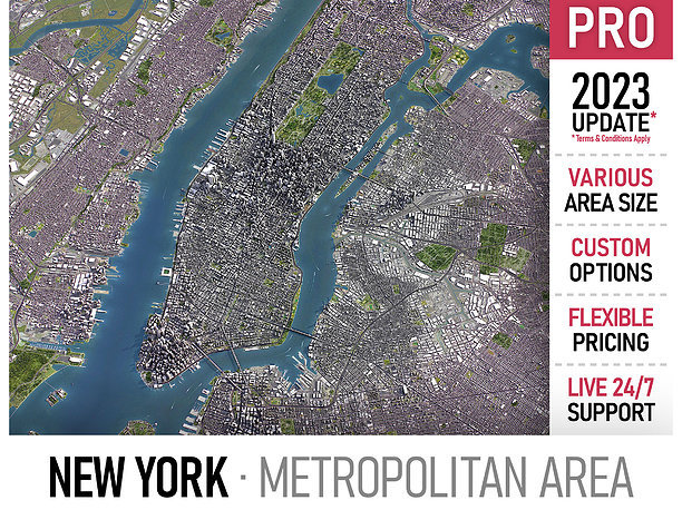 New York brooklyn 3D model realtime