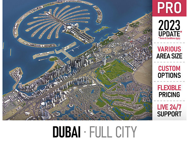 Dubai 3D asset