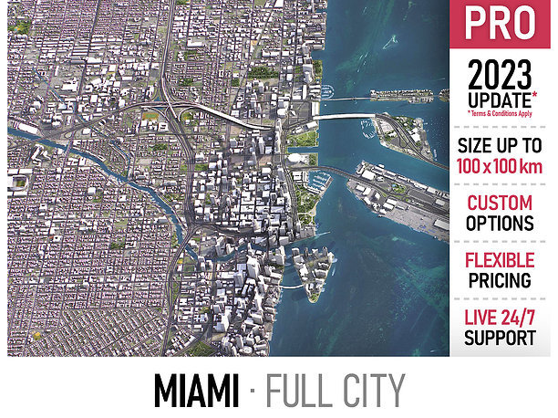Miami 3D model realtime
