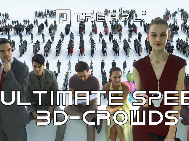 3D PEOPLE CROWDS- ULTIMATE SPEED SOLUTION realtime