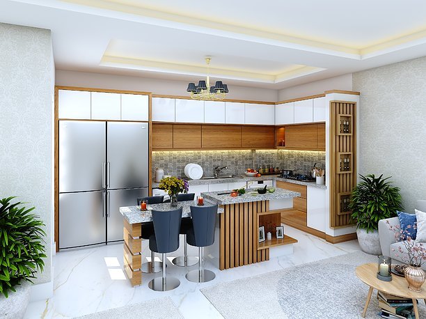 3D asset realtime decoration kitchen