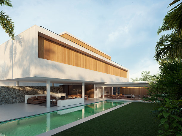 House 6 -mk27 - Exterior-Marcio Kogan 3D