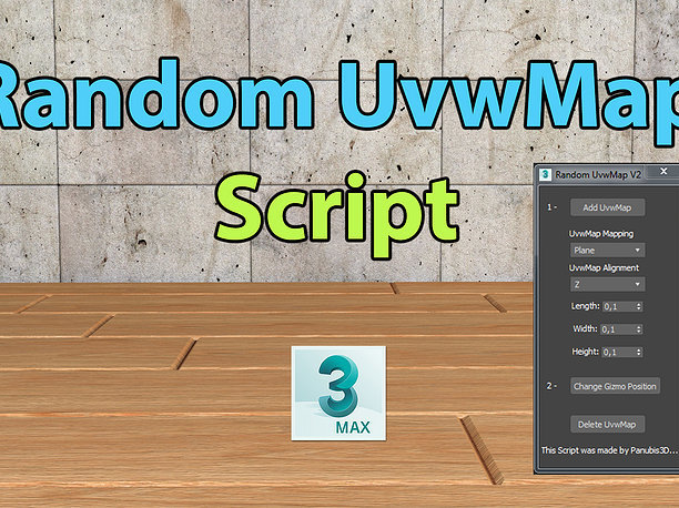 Random UvwMap Script 3D model