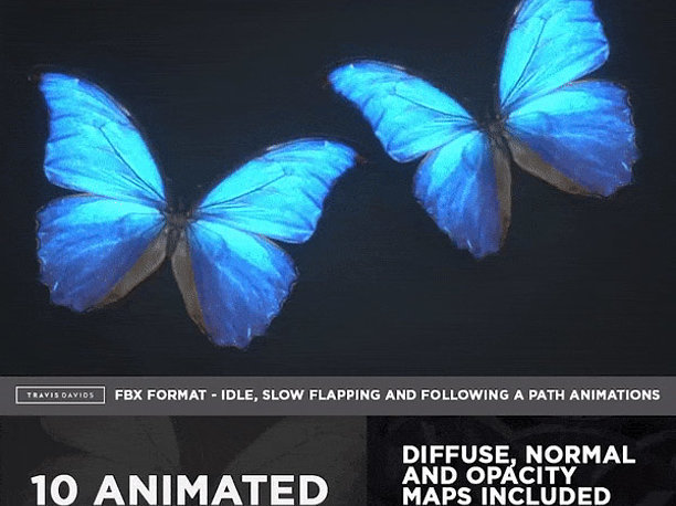 10 Animated Butterflies - FREE