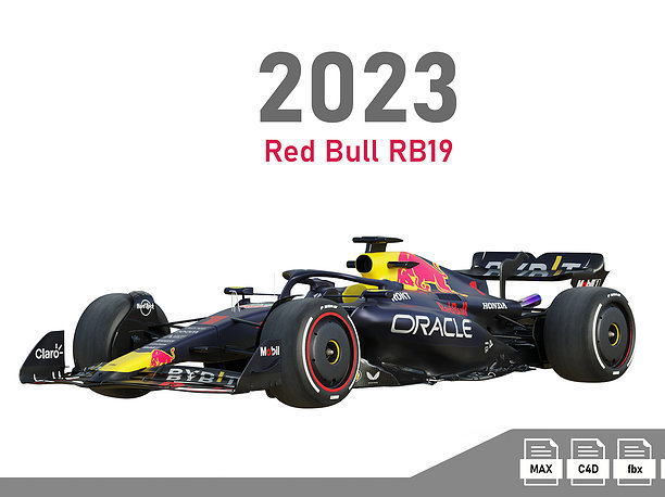 3D model F1 RedBull RB19 2023