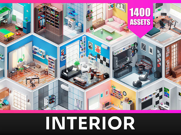 Interior 1 3D asset