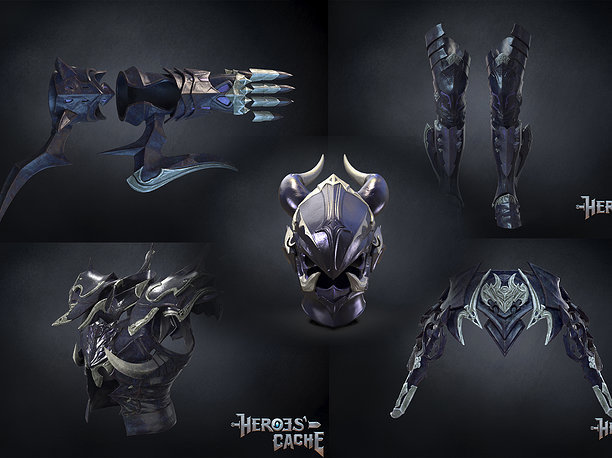 Final Fantasy XIV - Drachen Full Set plus Gae Bolg 3D