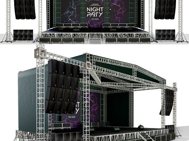concert Concert scene 3D model