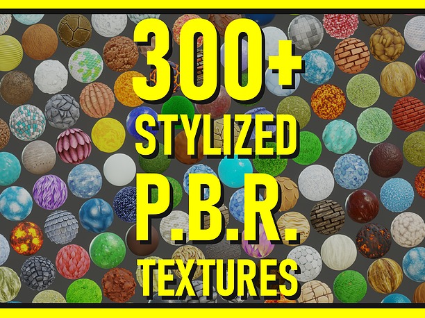 pack 3D Stylized PBR Textures Bundle