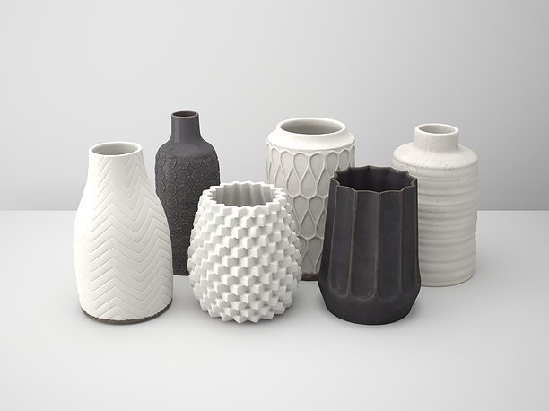 3D Deco Vase Set