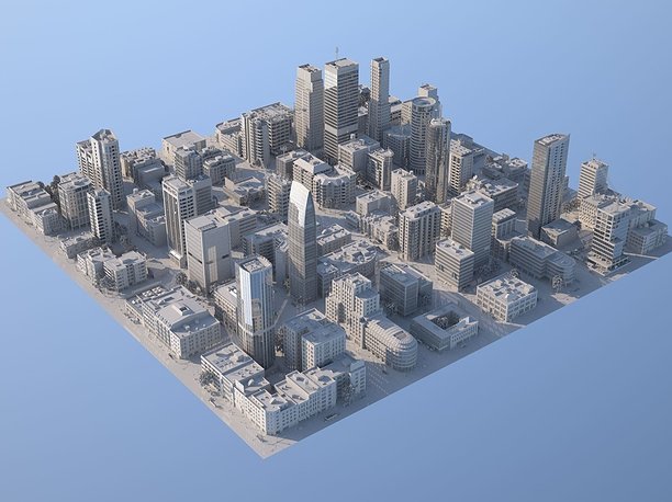 3D model Downtown