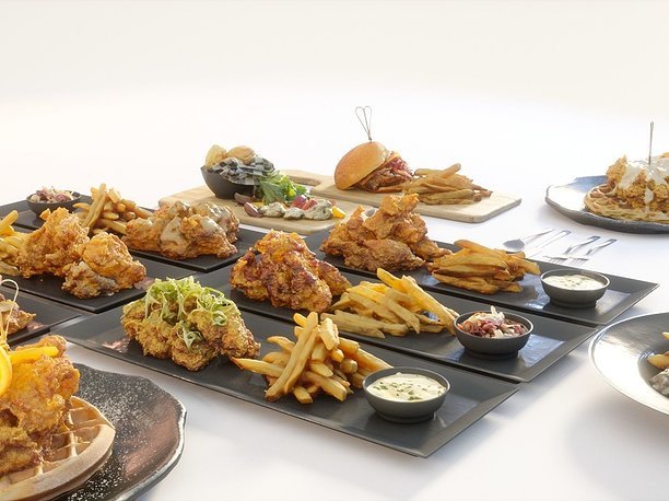 3D Fried chicken meal collection