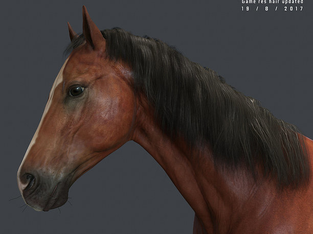 3D model Game Horse up