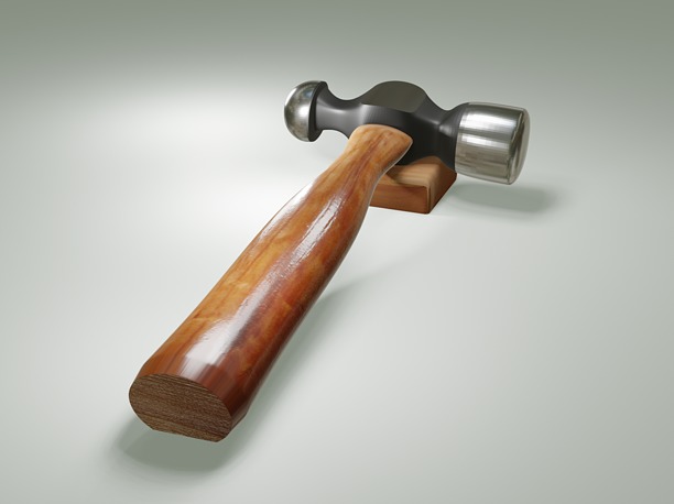 Ballpeen Hammer 3D model