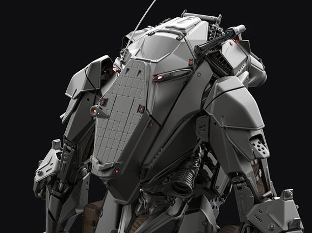 Highpoly Battle Mech