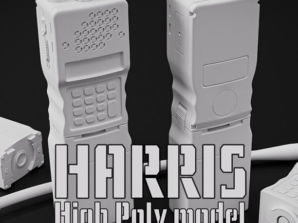 3D High-Poly model of Harris RF-5800 Falcon II