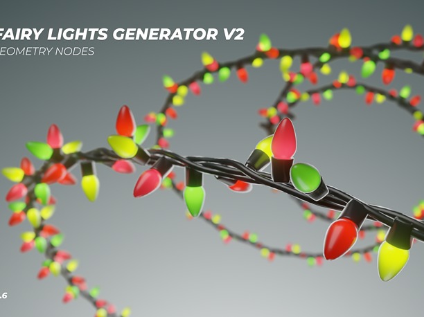 3D model Christmas Tree Fairy Lights Generator for Blender