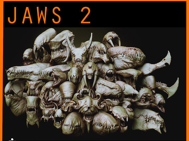 3D model JAWS 2 - Another 33 Monster Mouths and Skulls 3