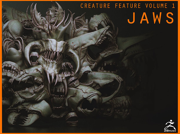 3D model JAWS - 33 Monster Mouths and Skulls with IMM 2