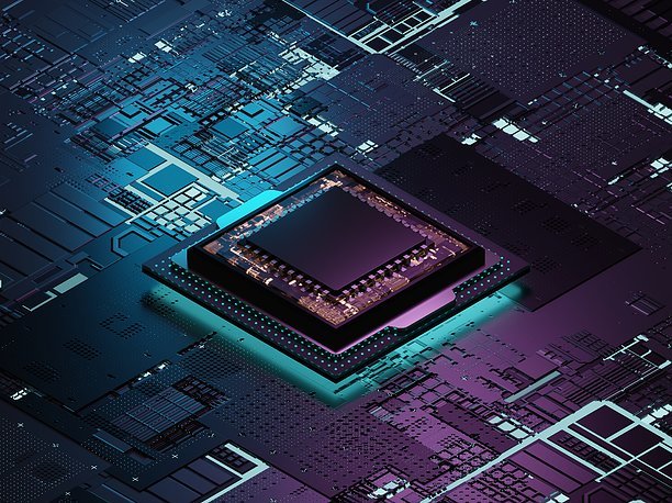 3D model Processor chip