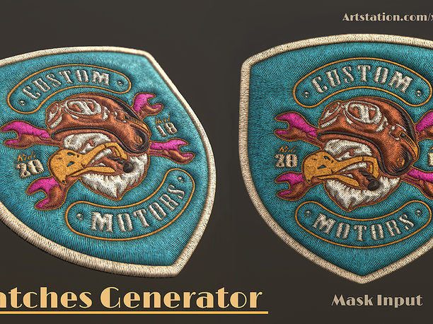 Patches Generator - stiches 3D model
