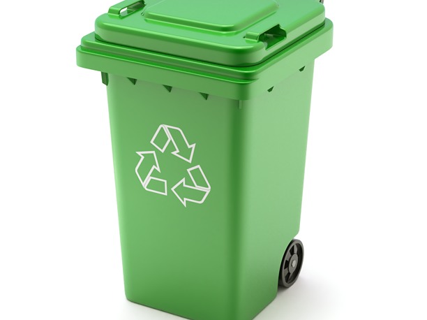 Plastic Trash Can 3D can
