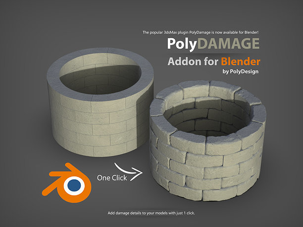 plugin 3D PolyDamage for Blender