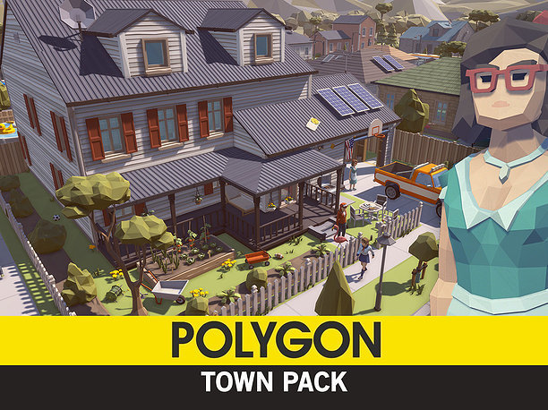 3D model POLYGON - Town Pack