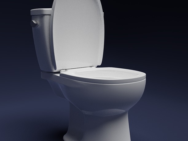 toilet-paper shower 3D Toilet