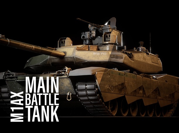 M1AX AbramsX MBT v1 3D model