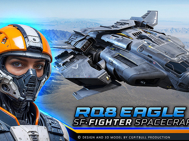 3D asset RQ8 Eagle - Fighter