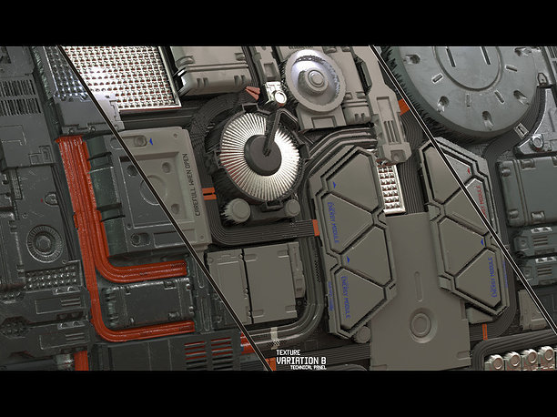 Scifi Techplate Texture Set 3D