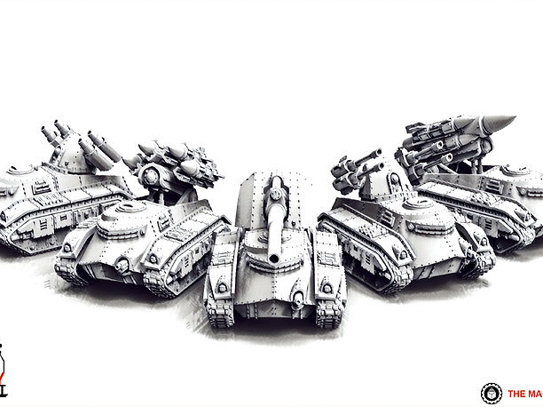3D print model Feudal Guard Support Tanks