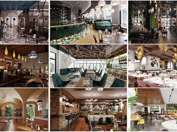 Archinteriors vol 57 for Blender cafe 3D