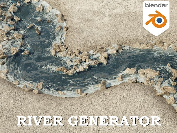 Realtime River Generator in Blender 3D