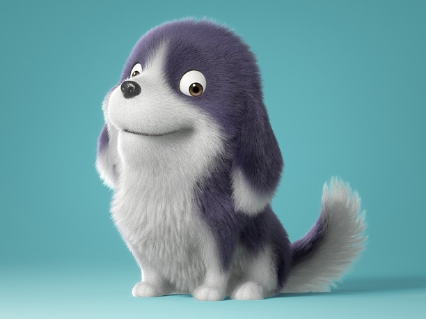 arnold Cartoon Dog Rigged 3D