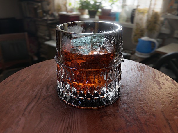 Whiskey glass 3D asset