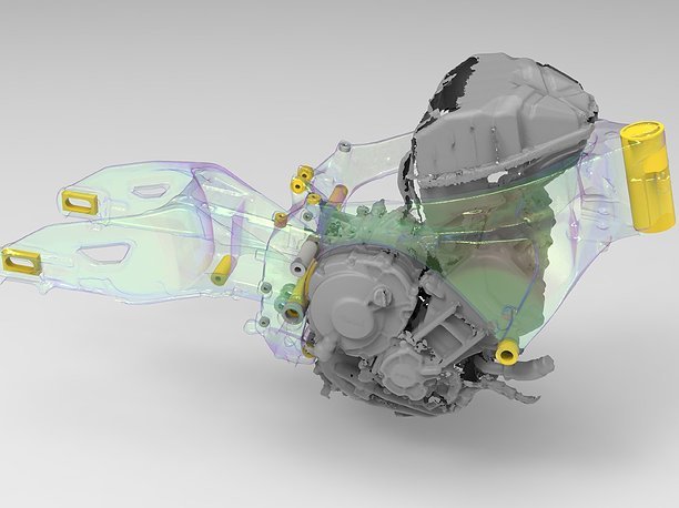 3D model yamaha 1000 r1 2015 frame
